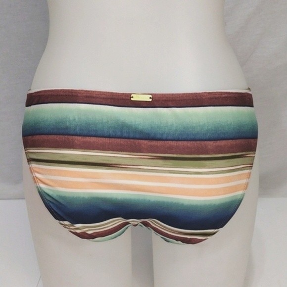 NWT Vix Paula Hermanny Multicolored Striped Triangle Bikini Bottom Swimwear - Picture 3 of 7